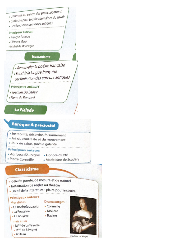 Les Mouvements Littéraires Pdf