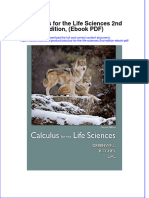 Calculus For The Life Sciences 2nd Edition Ebook PDF