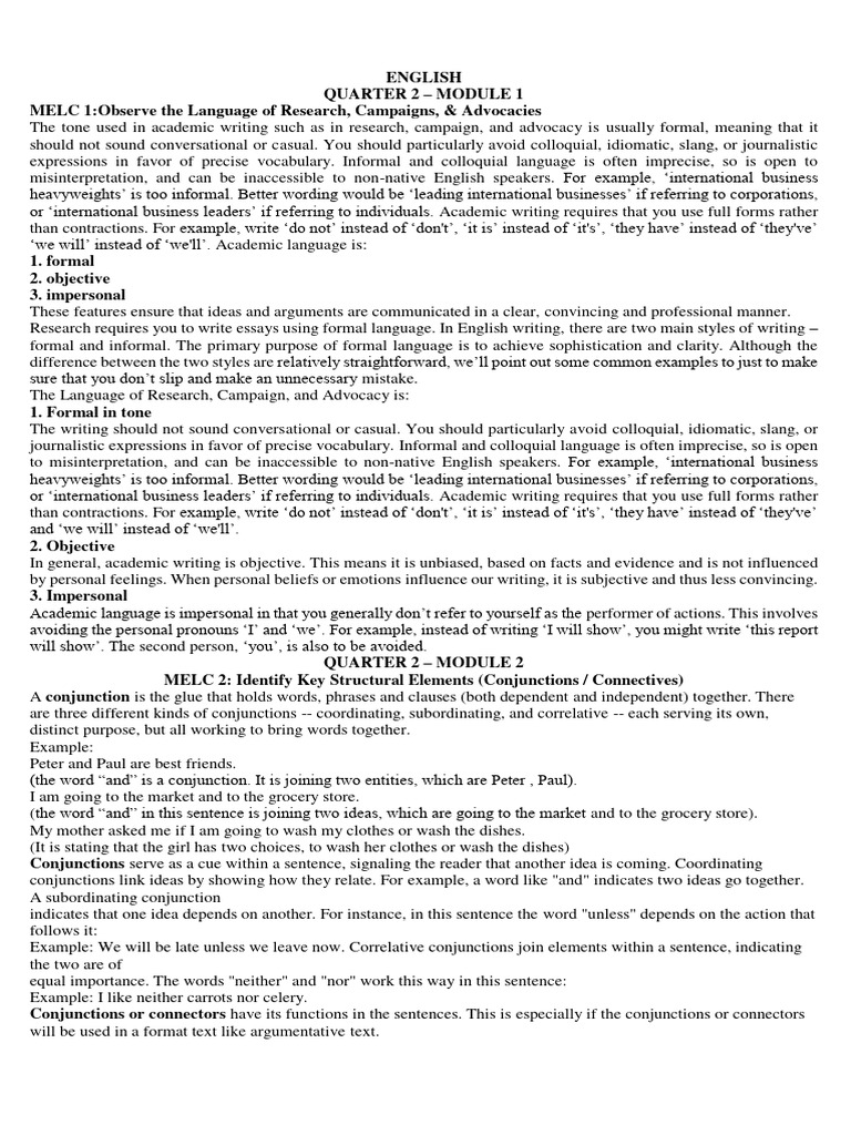 ENGLISH | PDF | Language Arts & Discipline