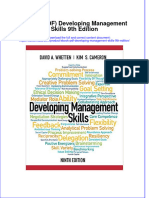 Ebook PDF Developing Management Skills 9th Edition