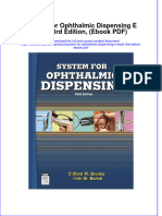 System For Ophthalmic Dispensing e Book 3rd Edition Ebook PDF