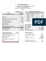 Salaried Tax Calculator Ay 23-24