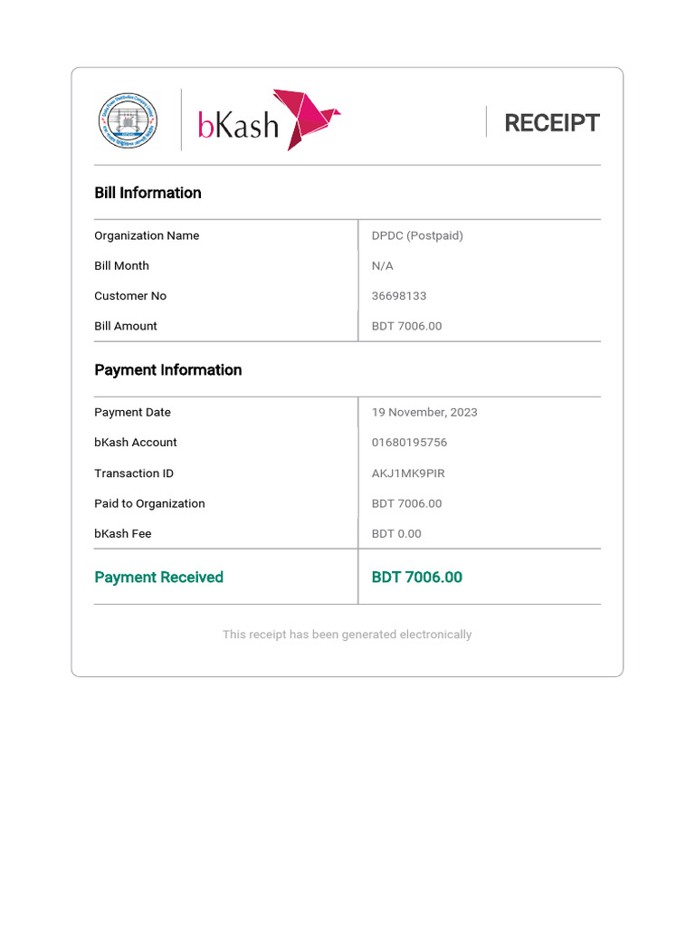 L&T Finance Payment Receipt | PDF