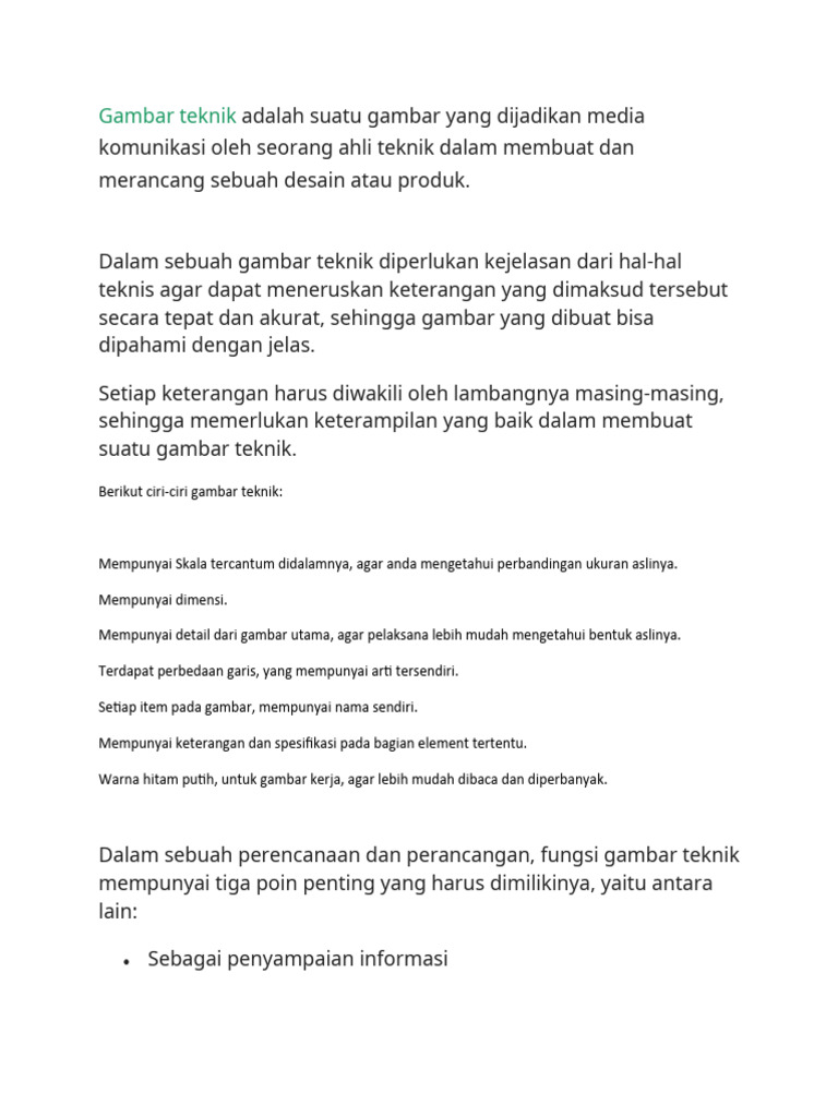 Gambar Teknik | PDF | Griya & Taman