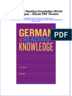 German For Reading Knowledge World Languages Ebook PDF Version