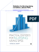 Practical Statistics For Nursing Using Spss 1st Edition Ebook PDF