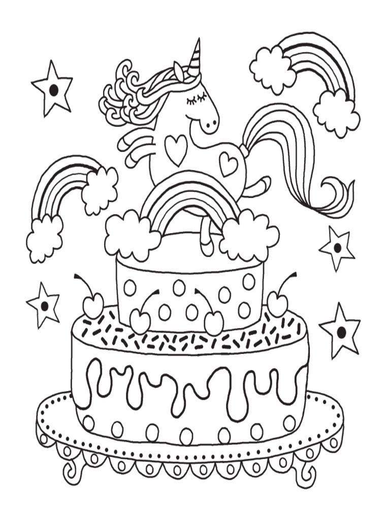 Unicorn Colouring Pages Buster Books 10 1 | PDF