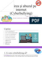 Cyberbullying - Proiect Cumicare Instituțională - Stratulat Gabriela-Alexandra