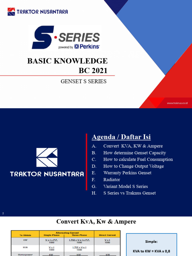 Genset Capacity and Fuel Consumption Guide | PDF | Computers
