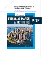 Ebook PDF Financial Markets Institutions 13th Edition