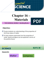 Chapter 16 - Materials: THE CHEMICAL WORLD - Building Blocks