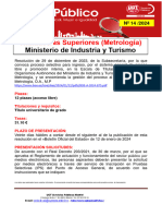 14-24 Boletin Informativo Empleo Publico Titulados Superiores Metrologia Ministerio de Industria y Turismo 12-1-2024