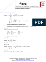 Special Theory of Relativity (Solution)