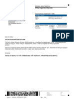 Efiling Registration Outcome