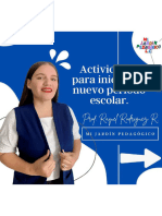 Actividades para Iniciar Este Ciclo