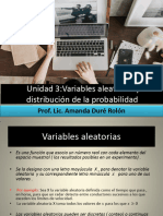 PPT1 Unidad 3 Variables Aleatorias y Distribuciones de Probabilidad