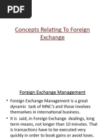 Concepts Relating To Foreign Exchange