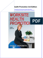 Worksite Health Promotion 3rd Edition