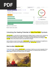 Holy Fire Reiki Symbols