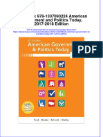Etextbook 978 1337093224 American Government and Politics Today 2017 2018 Edition