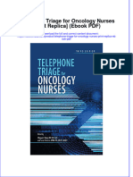 Telephone Triage For Oncology Nurses Print Replica Ebook PDF