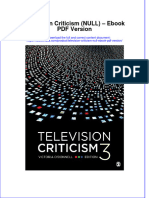 Television Criticism Null Ebook PDF Version