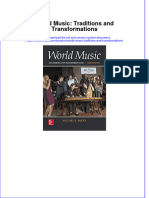 World Music Traditions and Transformations