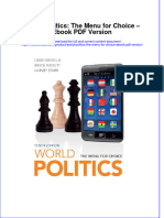 World Politics The Menu For Choice Ebook PDF Version