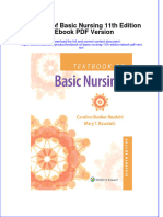 Textbook of Basic Nursing 11th Edition Ebook PDF Version