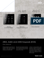 BN Aria Alba Axes Keypads KNX Manual v2.7