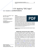 Beyond COVID-19 Applying SDG Logics''