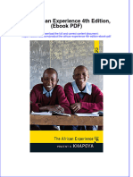 The African Experience 4th Edition Ebook PDF
