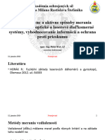 T4-1 Pasívne A Aktívne Spôsoby Merania Vzdialeností, Optické A Laserové ĎS...