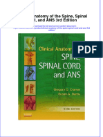 Clinical Anatomy of The Spine Spinal Cord and Ans 3rd Edition