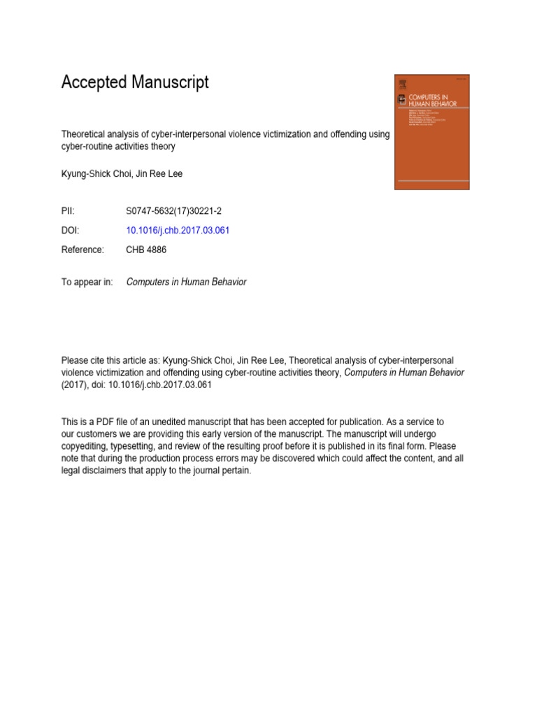 What Is The Routine Activities Theory Of Victimization