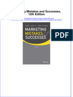 Marketing Mistakes and Successes 12th Edition