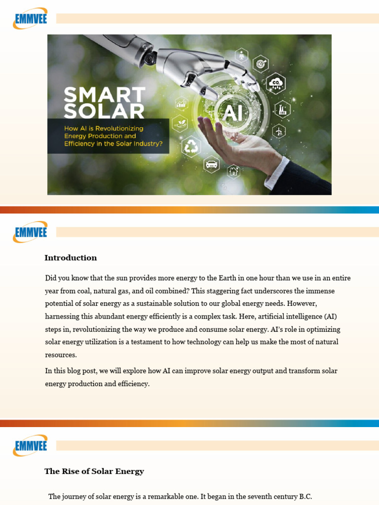 Smart Solar - How AI Is Revolutionizing Energy Production and ...