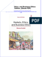 Markets Ethics and Business Ethics 2nd Edition Ebook PDF