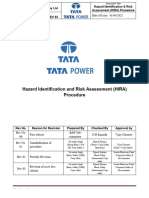 12 - Tata Power Hazard Identification & Risk Assessment (HIRA) Procedure