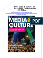 eBook PDF Media Culture an Introduction to Mass Communication 12th Edition