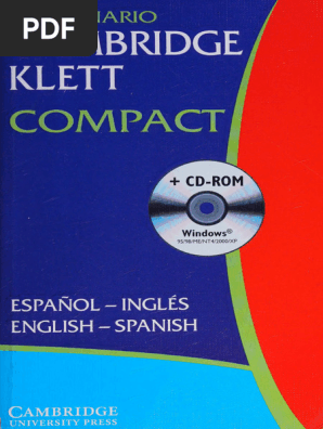 Diccionario Cambridge Klett Compact Español Inglés Annas Archive | PDF | Morfología Lingüística | Lingüística