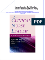 Clinical Nurse Leader Certification Review Second Edition Ebook PDF