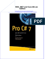 Pro C 7 With Net and Core 8th Ed Edition