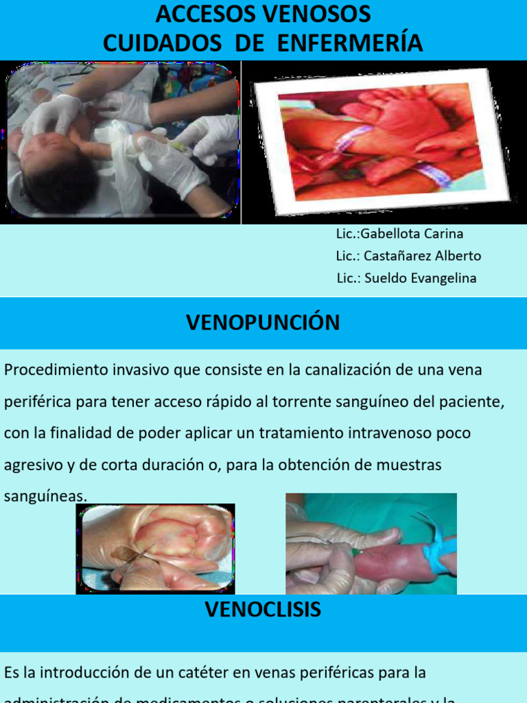 Procedimiento de Venopunción en Enfermería | PDF | Terapia intravenosa ...