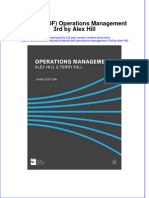 Ebook PDF Operations Management 3rd by Alex Hill