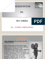 Presentation: 3D Camera