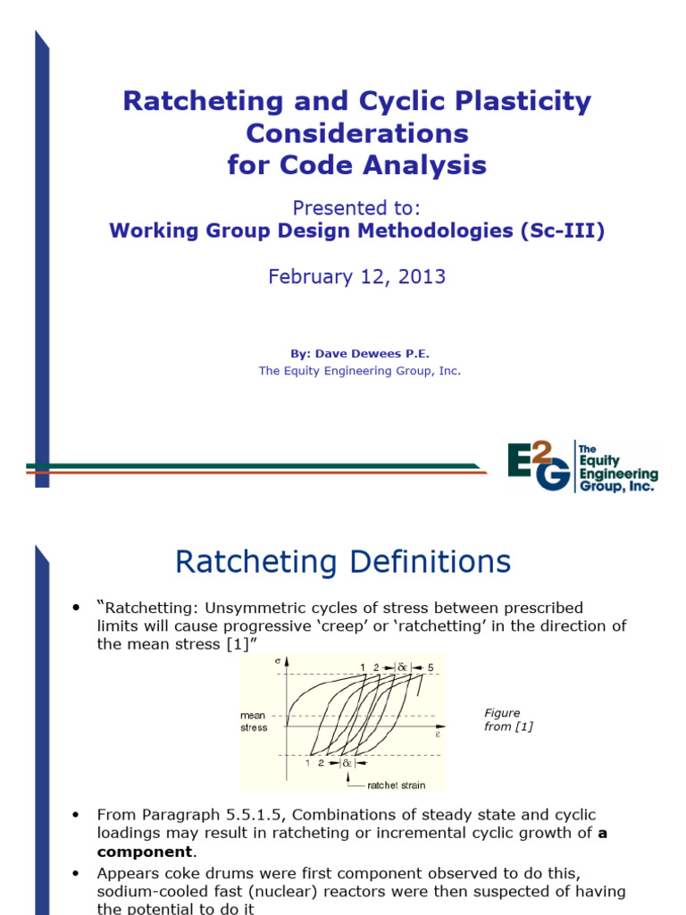Ratcheting PDF Deformation (Engineering) Plasticity (Physics)