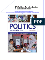 Ebook PDF Politics An Introduction 3rd Canadian Edition
