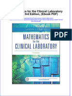Mathematics For The Clinical Laboratory e Book 3rd Edition Ebook PDF