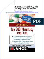 Mcgraw Hills 2018 2019 Top 300 Pharmacy Drug Cards 4th Edition